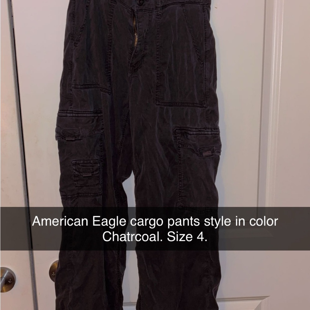 American Eagle Outfitters Men's Cargo Pants - Black